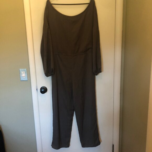 NWT Lucca Couture Leia moss-green jumpsuit w/ pockets sz M - Picture 14 of 16